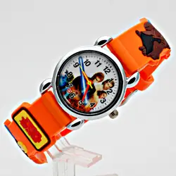Модные 3D мультфильм силиконовые детские наручные часы, горячая Распродажа цвет узор Девушка Повседневное Студенческие Кварцевые часы