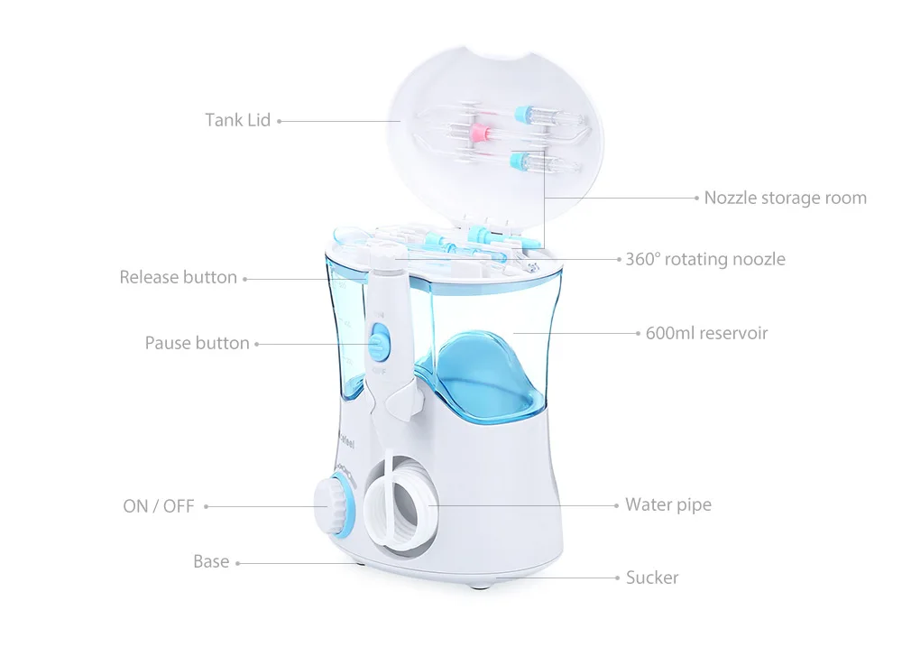 Nicefeel FC169 Dental Flosser Oral Irrigator Water Jet Teeth Cleaner
