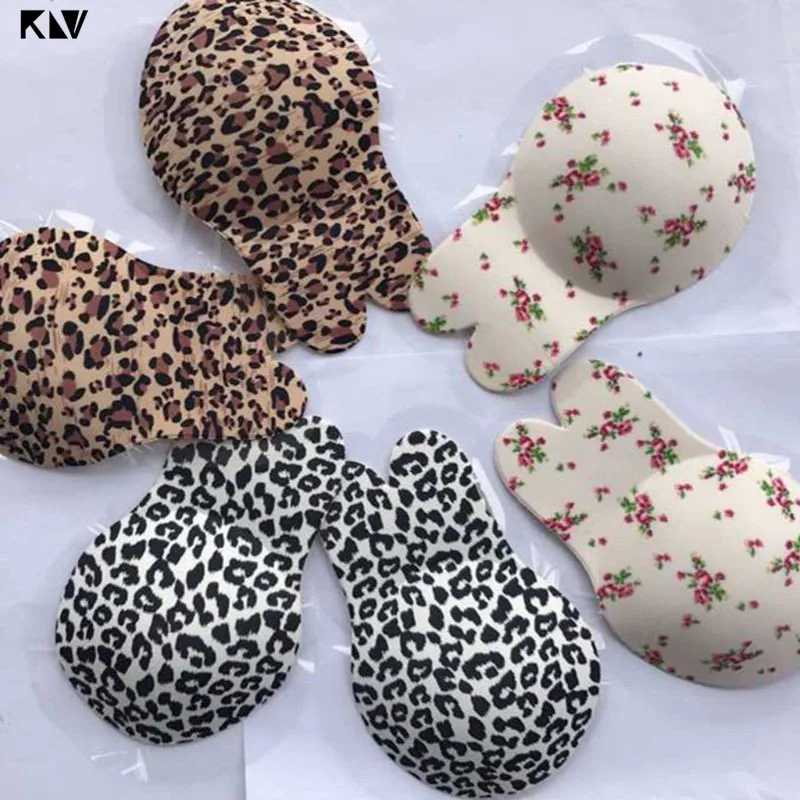 

2Pcs/Pair Women Cute Rabbit Ear Invisible Bra Lifting Chest Stickers Breathable Bio-Silicone Nipple Cover Anti-Sagging Chest Pad