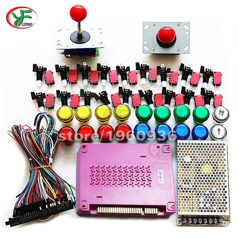 1 Набор аркадных игр DIY аркадные наборы 5S 1299 игровая доска с питанием от Jamma жгут