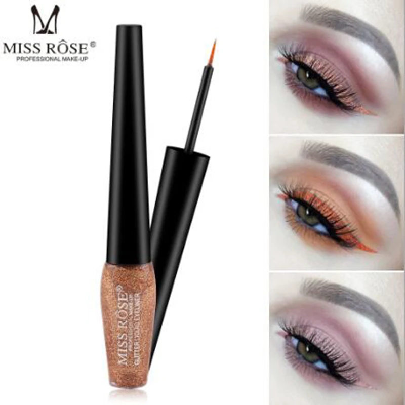 MISS ROSE Jin Chong Pearl Liquid Eyeliner Diamond High Gloss Long Lasting Waterproof Eyeliner MISS ROSE Jin Chong Pearl Liquid Eyeliner Diamond High Gloss Long Lasting Waterproof Eyeliner