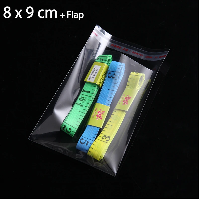 

200pcs 8 x 9cm CLEAR CANDY PACKAGING BAG SELF SEALING RESEALABLE PLASTIC BAGS FOR COOKIE PACKAGE SMALL CELLO CELLOPHANE BAG
