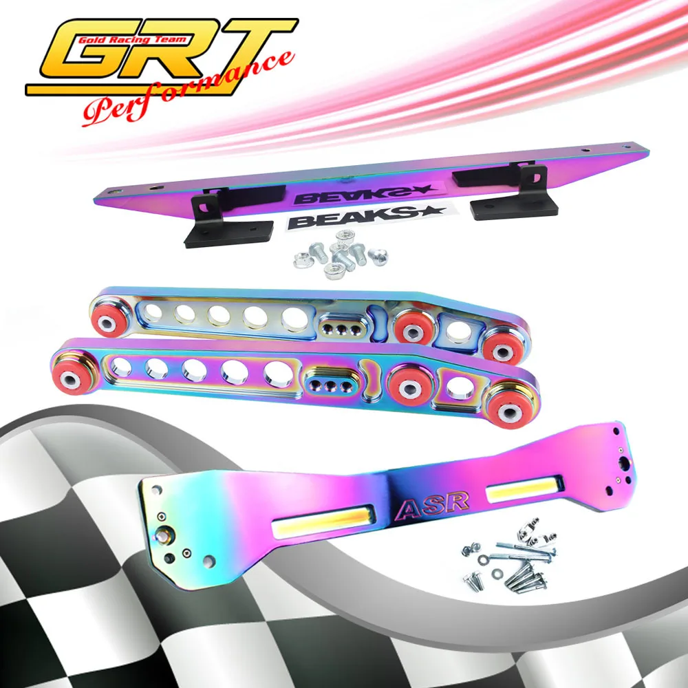 GRT NEO CHROME ASR REAR SUBFRAME EK 96 00 FOR HONDA CIVIC + LOWER