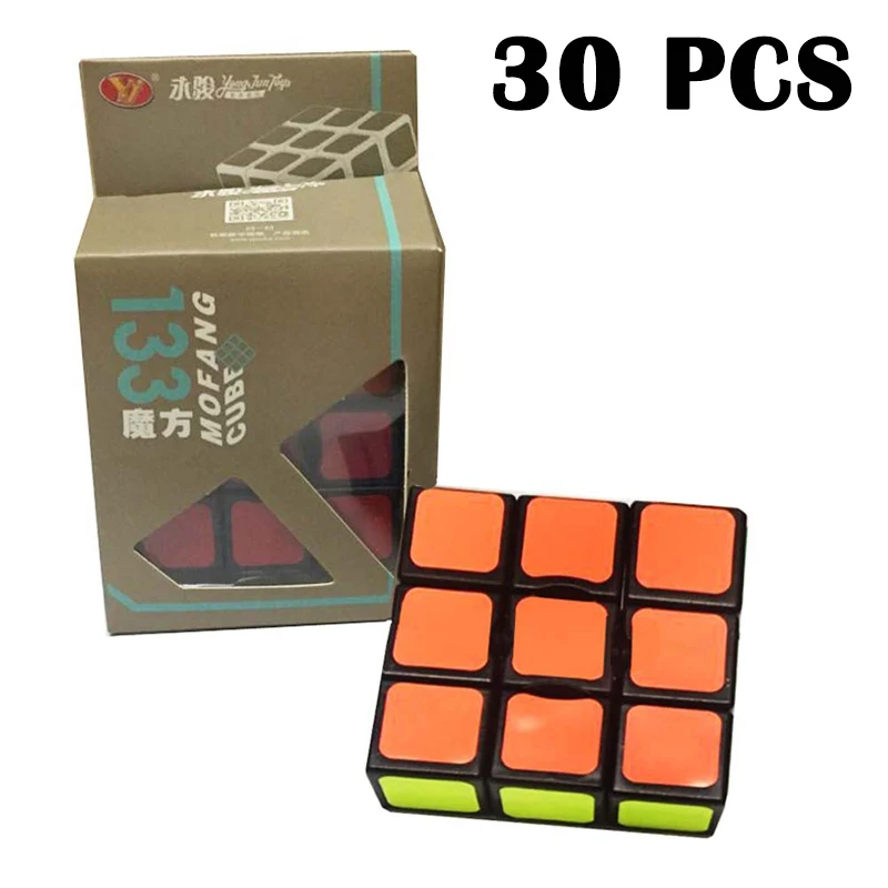 

30PCS YongJun YJ Magic cube Strange-shape Cubo magico Speed Smooth Colorful sticker Puzzle cube Toys For Children Black Neo Cube