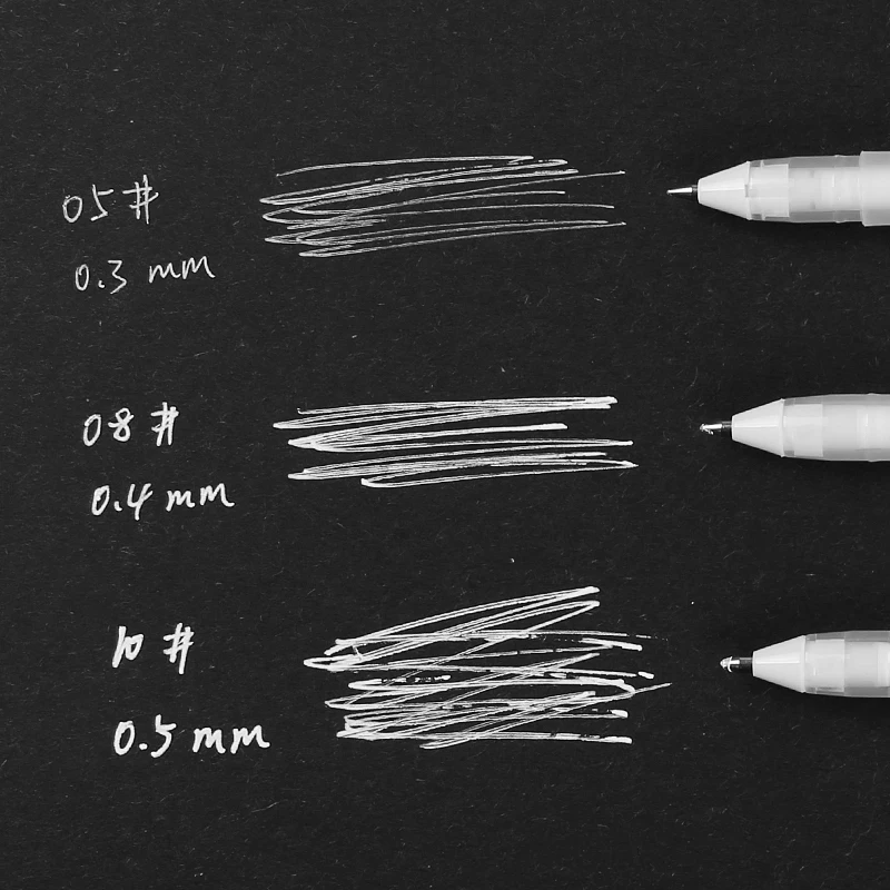 Япония Sakura желе ролл белый Цвет гелевая ручка 2 шт./лот 0,3 мм/0,4 мм/0,5 мм хайлайтер лайнер для художественного маркера дизайн комикс/манга