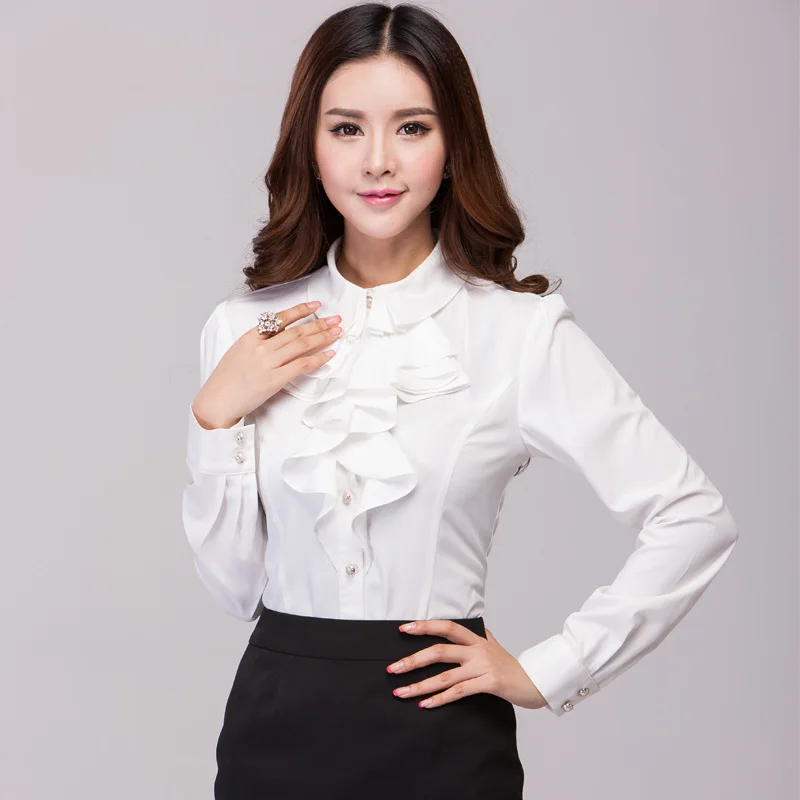 White long sleeve shirt womens formals