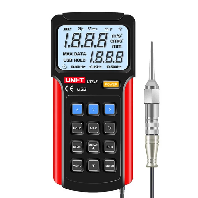 UNI T UT315 Digital Vibration Meter Digital vibrometer portable