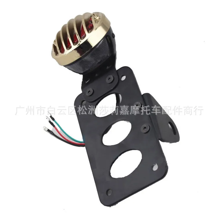 

red lighting Rear indicator Black Motorbike Brake Lamp for yamaha harley vintage moto Taillight cafe racer Motorbike Tail Light