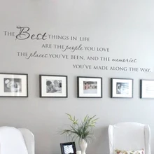 The Best Things In Life Vinyl font b wall b font decals Love Memories font b