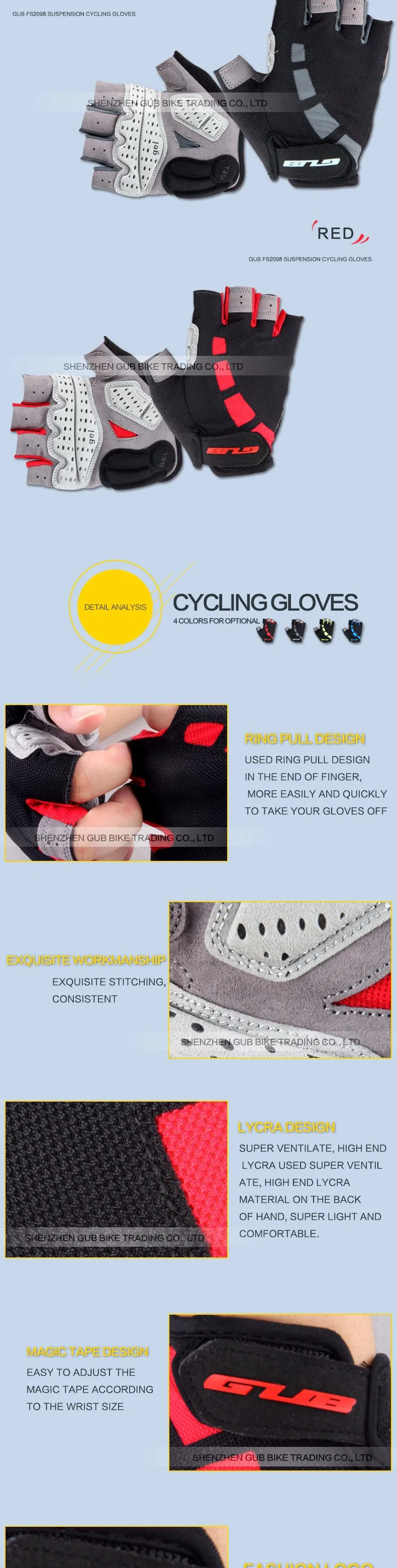 Дышащие противоскользящие велосипедные перчатки с гелевой подкладкой перчатки для мотоцикла спортивные перчатки с полупальцами Mtb Велосипедное снаряжение Размер s-xl