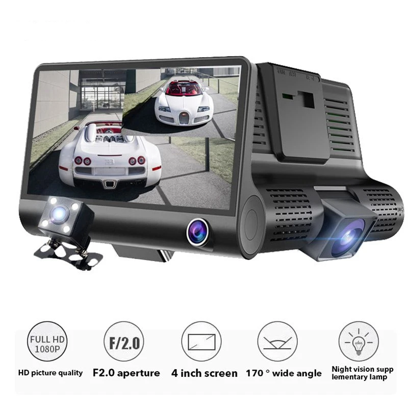 TOSPRA-Car-DVR-2-3-Cameras-Lens-4-Inch-Dash-Camera-Auto-Registrator-DVRs-Dash-Cam