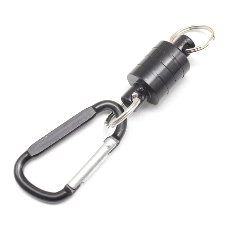 

Fishing magnetic buckle Multifunctional Magnetic Net Release Fly Fishing Strong Train Net Holder Lanyard Cable Pull Max 4KG