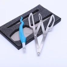 Аксессуары для татуировки линейка для перманентного макияжа бровей Металл Постоянный Макияж инструмент татуировки многоразовые для бровей линейка инструмент измерения