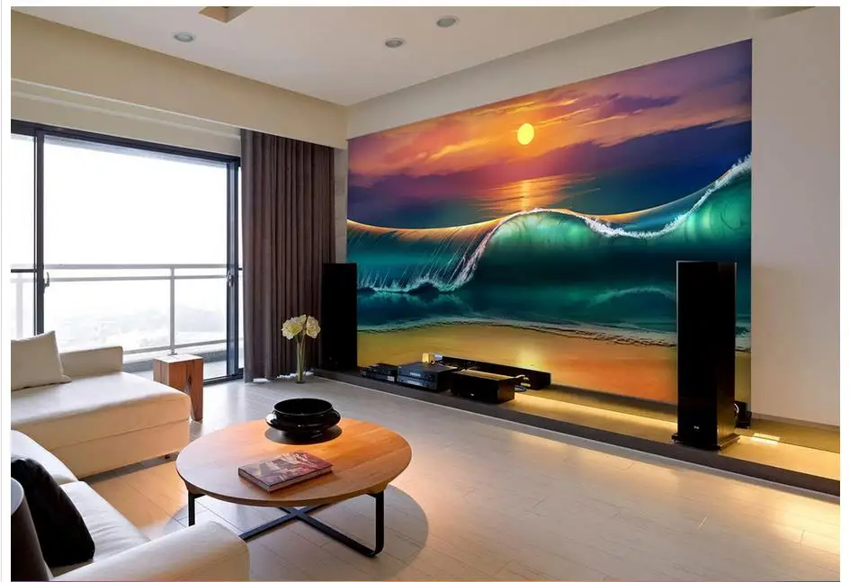 

Фотообои 3d для стен, с изображением берега, пляжа