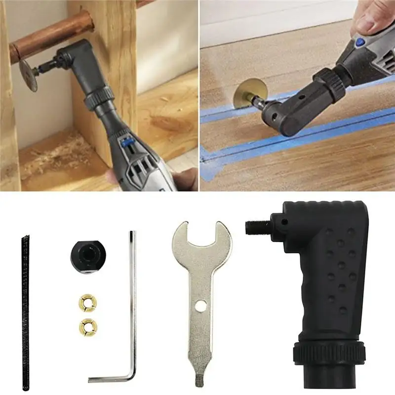 Правый угловой конвертер, крепление для Dremel, Аксессуары для инструментов, вращающиеся инструменты, подходят для оригинальных 4000 3000 8200 275, электрический шлифовальный станок