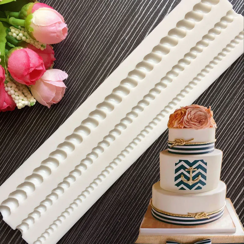 

New Twine Wrap Cake Decoration Cake Silicone Mold Clay Mold Food Grade Mold Edge