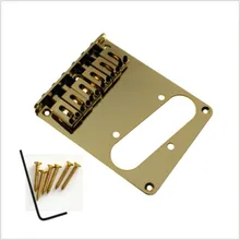 TL Теле Гитары мост шесть строка Гитары площадь Якорь пластины золота