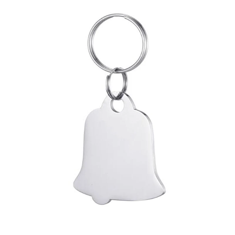 Stainless Steel Custom Engraved Personalized Pet ID Tags Front and Back Dog Tags for Dogs and Cats - Цвет: Белый