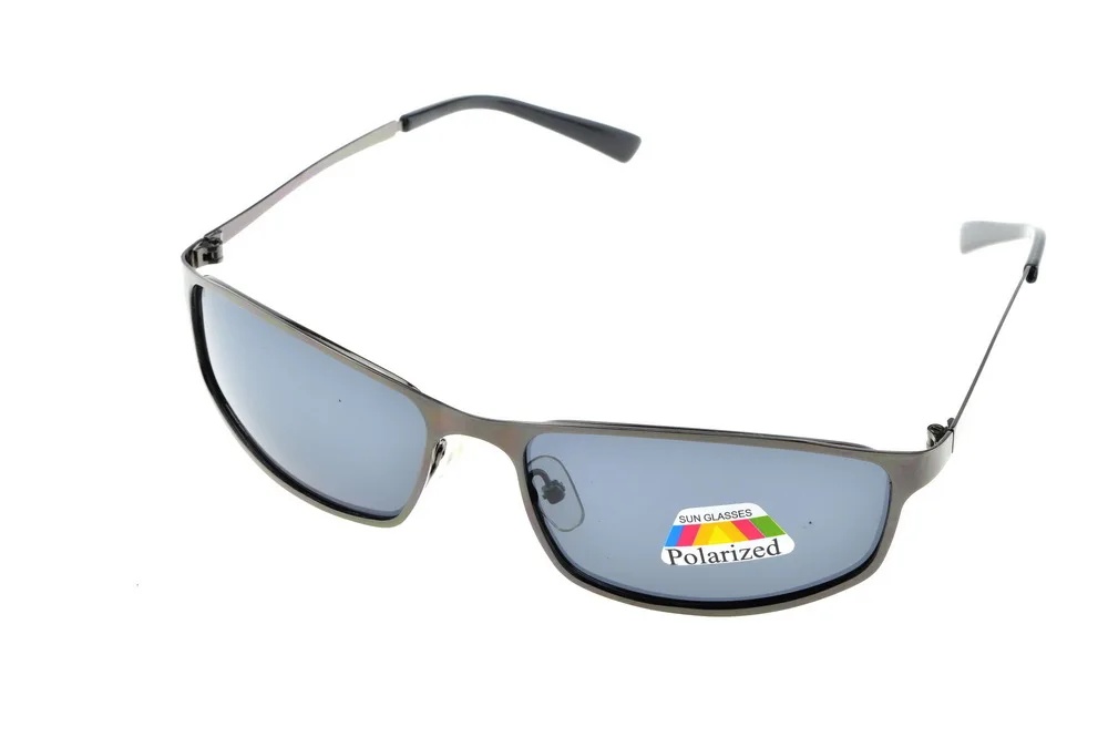 Small rectangle grey frame mens Polarized Light sunglasses UV400 polaroid polarised sport