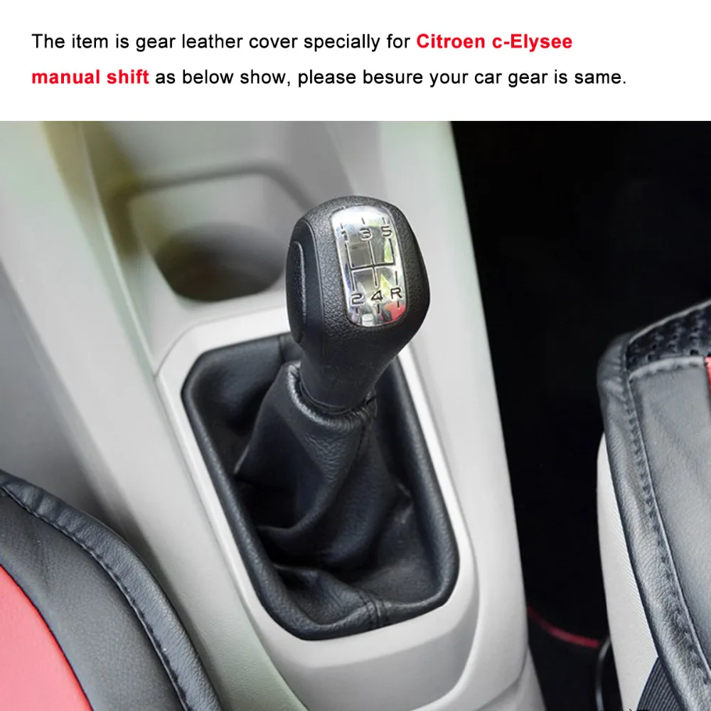 PONSNY Чехлы для интерьера автомобиля чехол для Citroen C-ELYSEE Ручное переключение покрытие автомобиля-Стайлинг из натуральной кожи ручной stitche