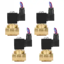 Электромагнитный клапан 12VDC/24 V/110VAC/220 V водяной клапан G1/4in 1.6MPA 2 способа N/C мембранный Электрический электромагнитный клапан гелиевый газ