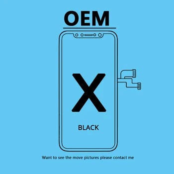 1PCS For OEM Top Quality For iPhone X LCD Glass Touch Screen LCD Assembly Replacement Cold Frame +Tool +Tempered Film +free DHL