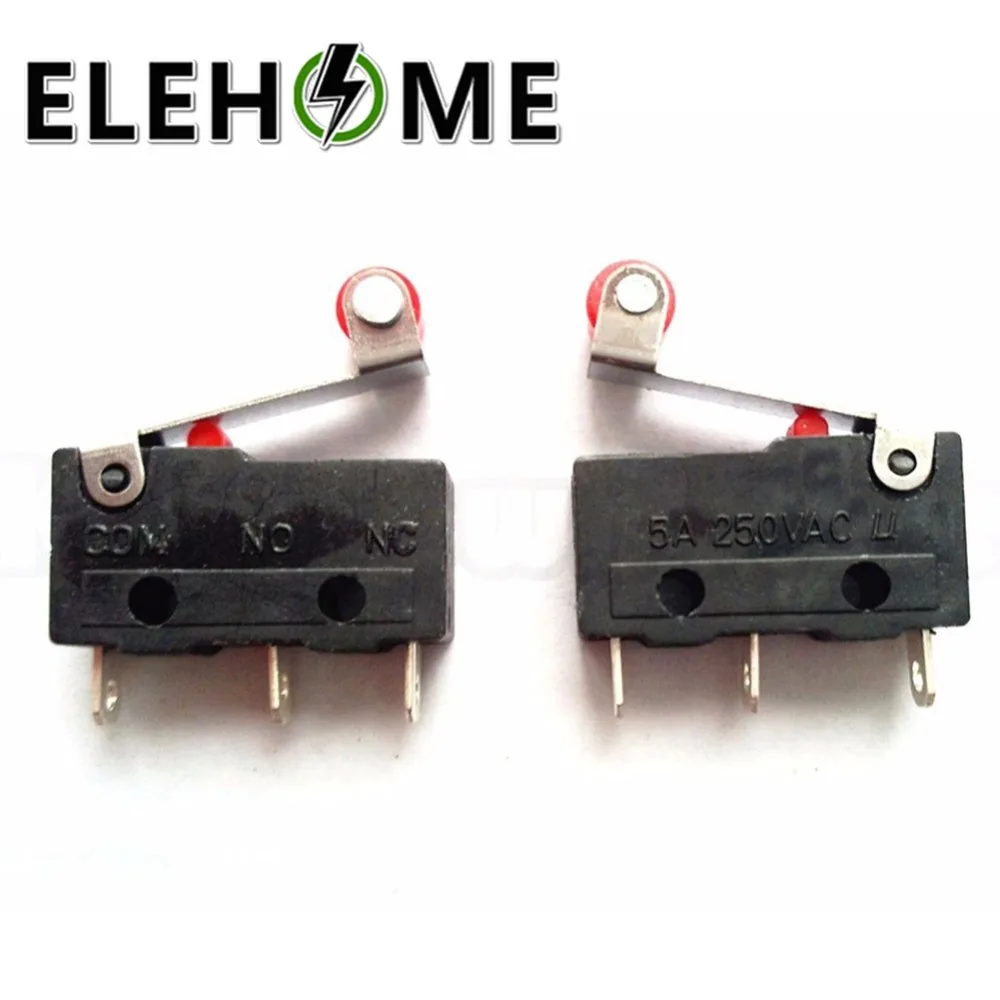 

10Pcs/set 0.5A~1A KW11-N Micro Roller Lever Arm Normally Open Close Limit Switch XF30