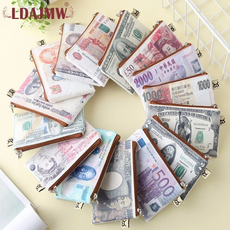 LDAJMW Новый студенческий холщовый нейтральный Кошелек для монет кошелек женщин и