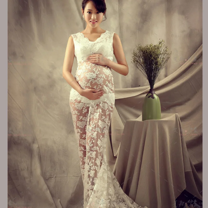 Новая студия беременных женщин фотографии материнства платье комплекс Gulei Si кружевная юбка