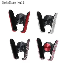 Universal Blingbling Rhinestone Crystal Convenient Mini Car Dash Air Vent Automatic Adjustable Phone Holder