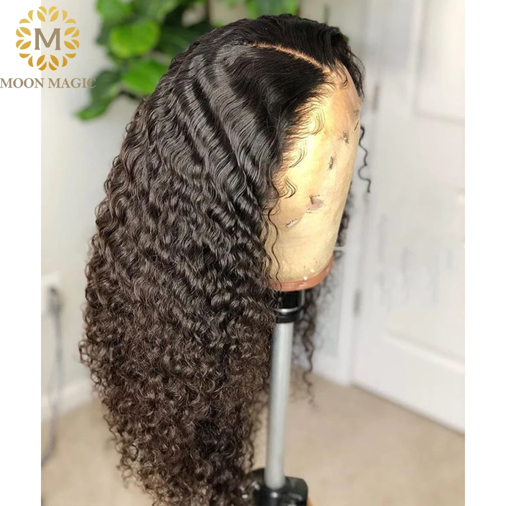 

Mongolian Kinky Curly Hair Lace Front Human Hair Wigs 13x6 Part Virgin Brazilian Wig 150% Density for Black Women Pre Plucked