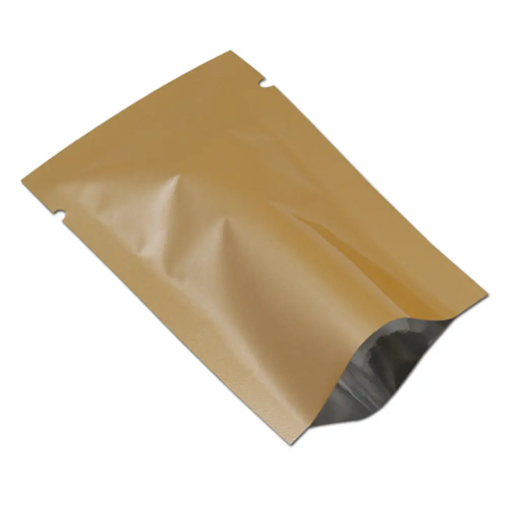 300 шт 6x9 см цветная упаковочная сумка из алюминиевой фольги, закусочный кофе, сумка для хранения, пищевая майларовая сумка с открытым верхом, термогерметичная вакуумная сумка - Цвет: Glossy Orange