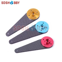 6STARHOBBY 60 мм углеродное волокно одиночный сервопривод с 25T Futaba/24 T Hitec/23 T JR сервопривод пластина для 80-120cc самолет с бензиновым двигателем - изображение