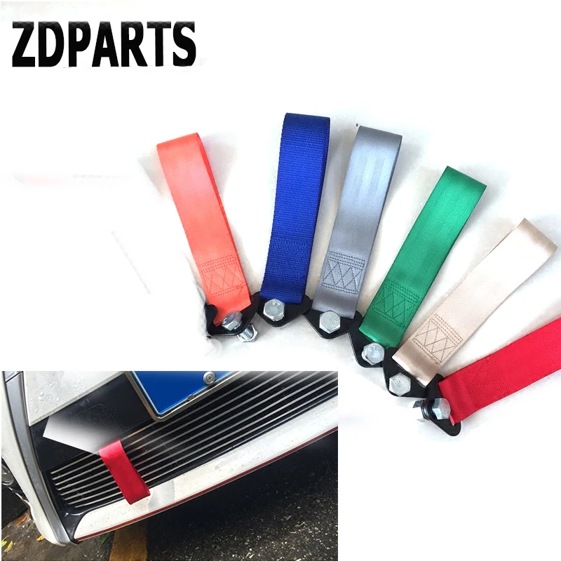 

ZDPARTS 7Color Auto Car Trailer Rope Belt Hook Strap Nylon Tow For Volkswagen VW Golf 4 5 7 6 MK4 Honda Civic 2006-2011 Accord