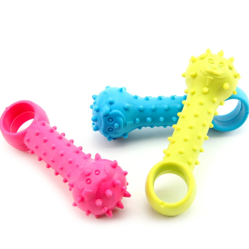 5Pcs Rubber Cute Pet Dog Toys Resistant To Bite Puppy Molars Rubber