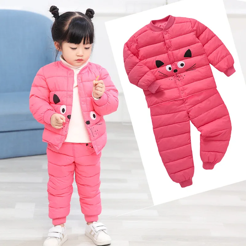 Conjuntos de Roupas dos Desenhos Calças da Criança dos Miúdos Ternos ao ar Hylkidhuose Inverno Bebê Meninas Meninos Animados Cabolsas Quentes Roupas Livre Infantil Traje 22 da criança dos miúdos roupas ternos ao ar livre infantil traje