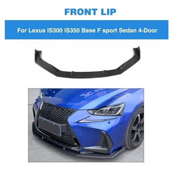 

Carbon Fiber Front Bumper Lip Spoiler Chin Protector Apron for Lexus IS300 IS350 Base F sport Sedan 4-Door 17-18 FRP Unpainted