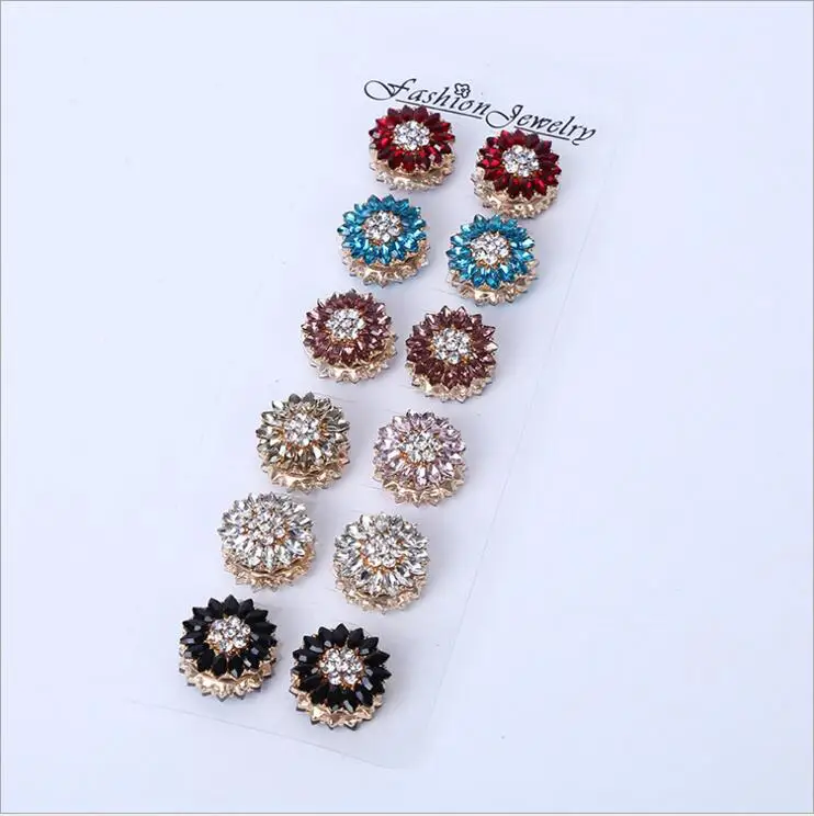 12pcs Muslim Thick Brooch Random Mix Elegant Corsage Hijab Pin