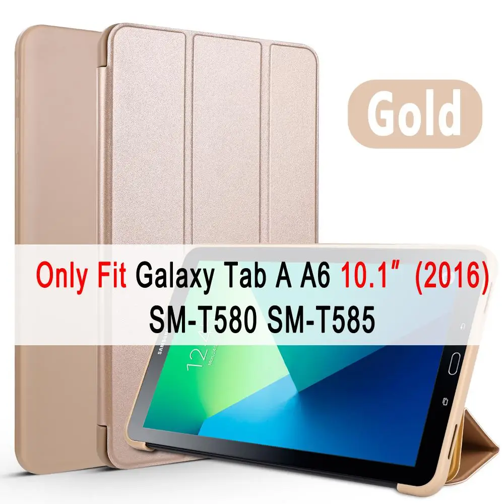 Для samsung Galaxy Tab A A6 10,1 чехол Крышка T580 T585 T510 T515 SM-T580 SM-T510 кожаный чехол для задней поверхности из мягкого силиконовый чехол с принтом - Цвет: For SM-T580 SM-T585