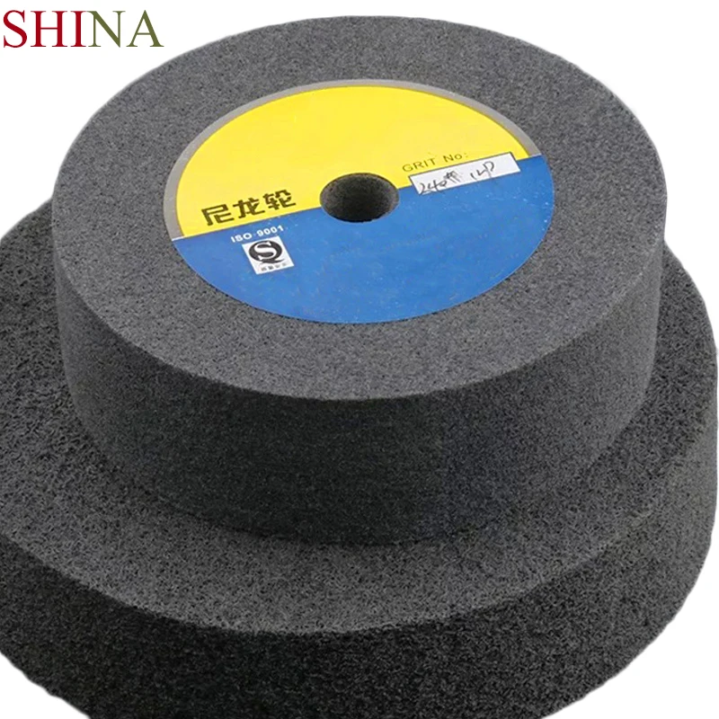SHINA 1pc Nylon Polishing Grinding Wheel 150/200/250/300*50*18mm