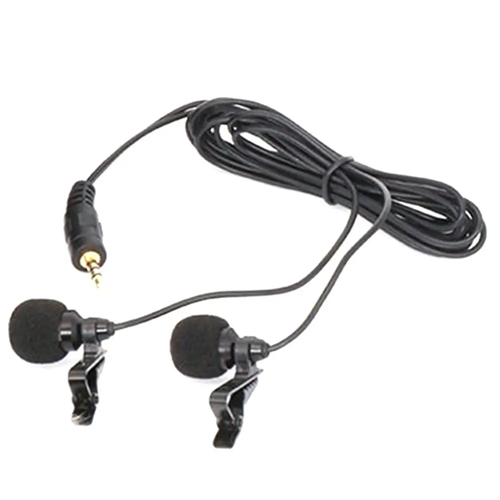 Armic Dual head петличный микрофон 1 5 м/6 м кабель Длина для чтения интервью встречи мобильный телефон