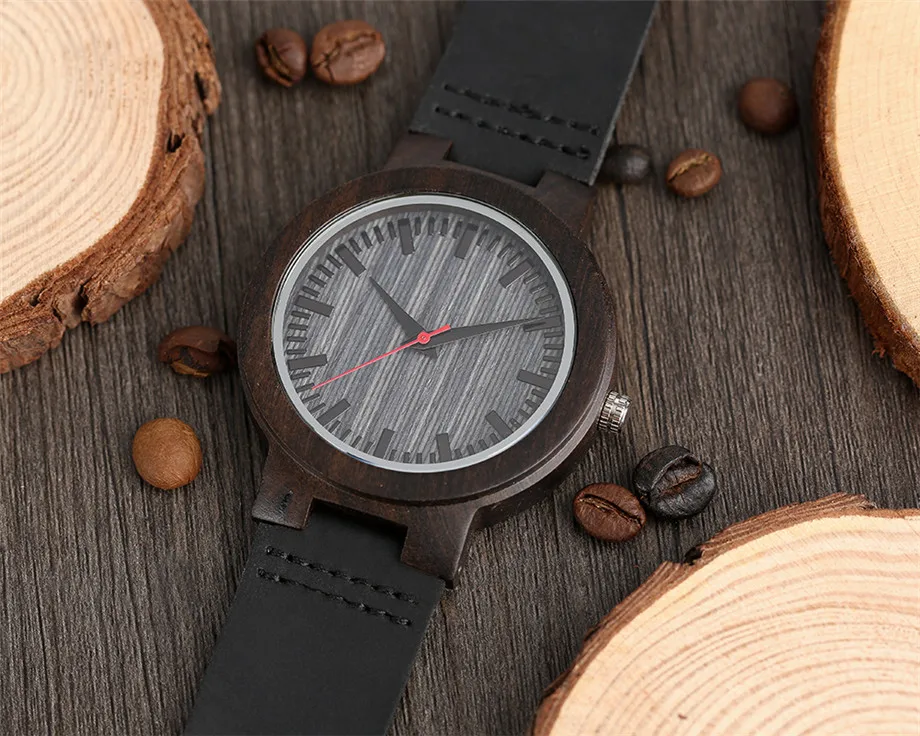 hand-made wood watch