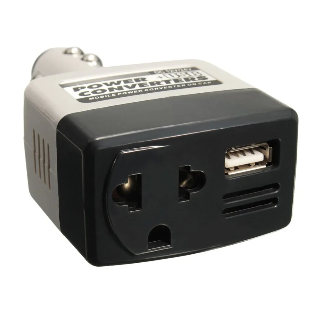 DC 12 V/24 V к переменному току 220V зарядных порта USB для автомобиля мобильный Мощность Инвертор адаптер автомобильный преобразователь питания Зарядное устройство используется для всех мобильных телефонов