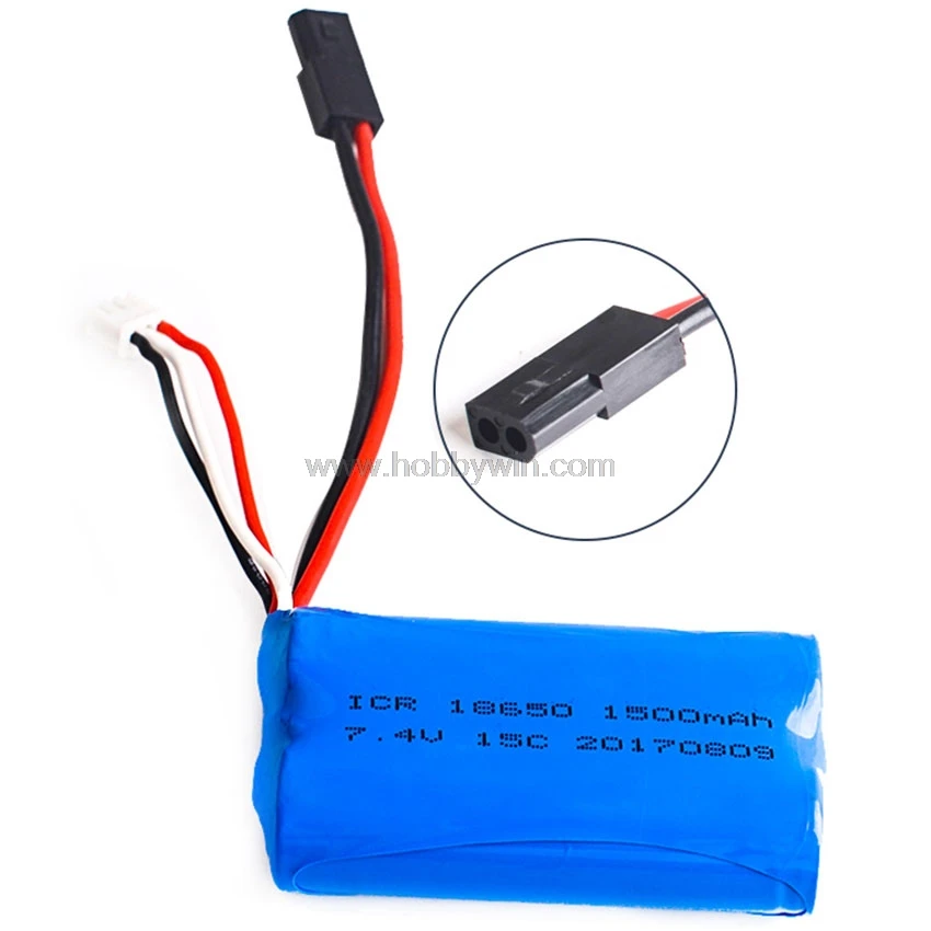 

7.4V 2S 1500mAh 15C Li-Ion battery 5500-plug RC Racing Boat Model Truck Buggy Power Pack