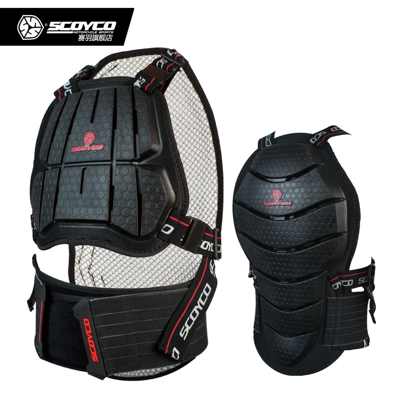 

SCOYCO AM04 Motorcycle Armor Protective Jacket moto body Armadura Motocross protector Back and Chest Shockproof buffer Pads