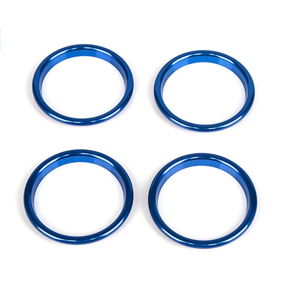 4 piezas de aire acondicionado de salida de aire anillos brillantes coche decorativo anillos para Audi A3 Interior decoración brillante tira