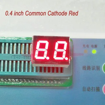 

(10pcs/lot) 10 Pins 4021AR 0.4 Inch 2 Digits Bits 7 Segment Red LED Display Common Cathode Digital Display Pin2 5 common pin