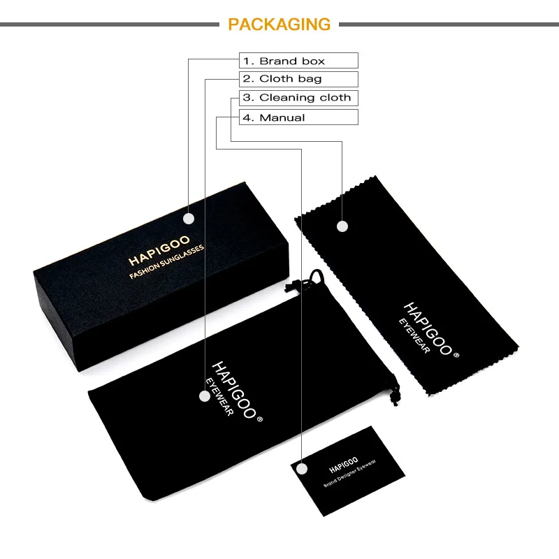 

Hapigoo Packing box for Sun glasses Eyewear Cases