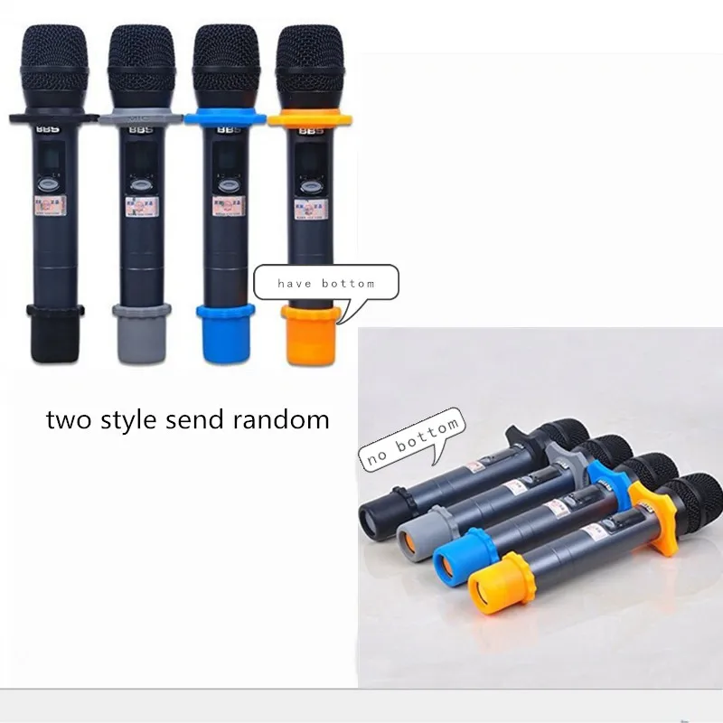 Microphone Accessories Shakeproof Silicone Microphone Holder Anti-Rolling Mic Protection Ring for BBs Mic KTV DJ Device