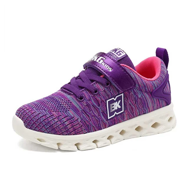 US $11.64 Casual Light Kids Shoes Breathable Soft Fly Woven Girls Sneakers Fashion Convenient Magic Post Chil
